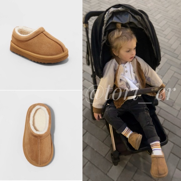 Cat and Jack Toddler Boys Channing Clog Slippers Brown - Picture 12 of 13